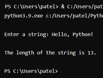 Python Program to Find the Length of a String - Coding Connect
